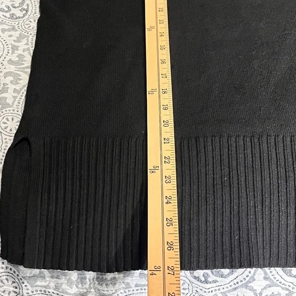 LOFT Classic Black Crew Neck Tunic Sweater Small NWT - Picture 6 of 10